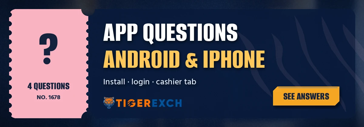 Tiger Exchange app questions ticket for Android and iPhone users