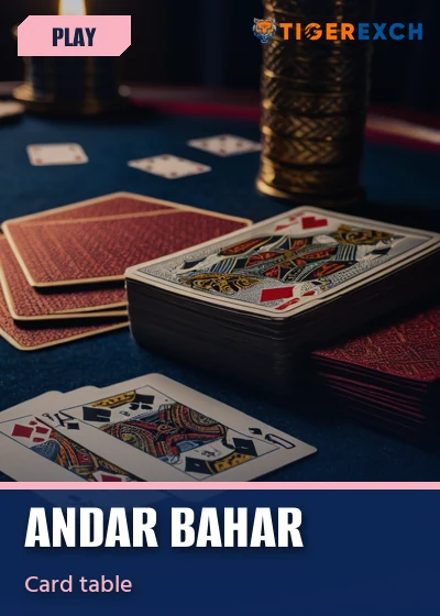 Andar Bahar card table poster for Tiger Exchange players