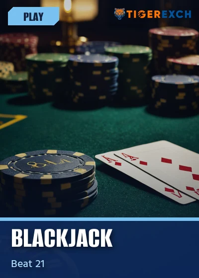 Blackjack table poster offered on Tiger Exchange
