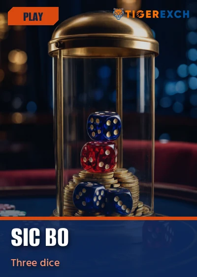 Sic Bo three-dice table poster at Tiger Exchange