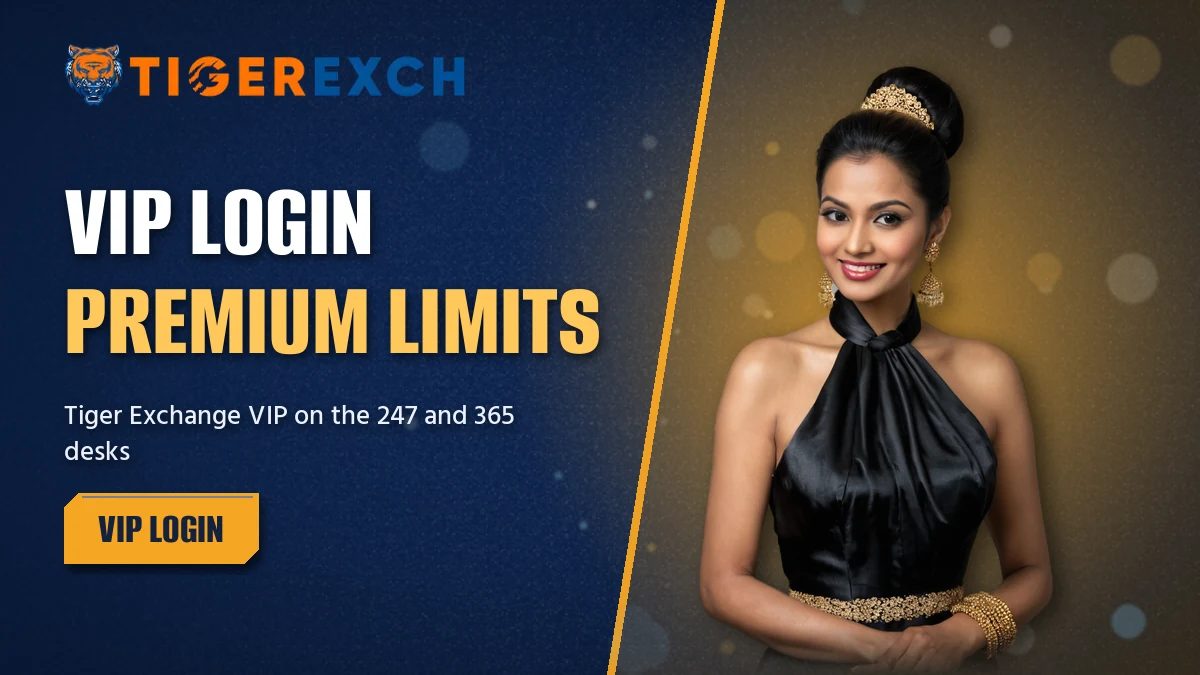 Tiger Exchange VIP login banner promoting premium limits for club members